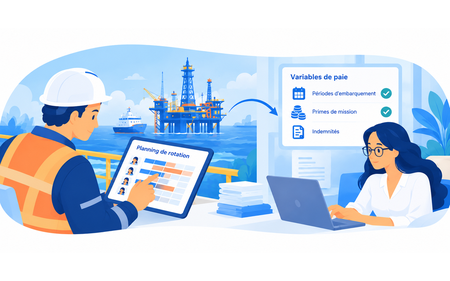 Avis client - Gestion de la paie des équipes offshore