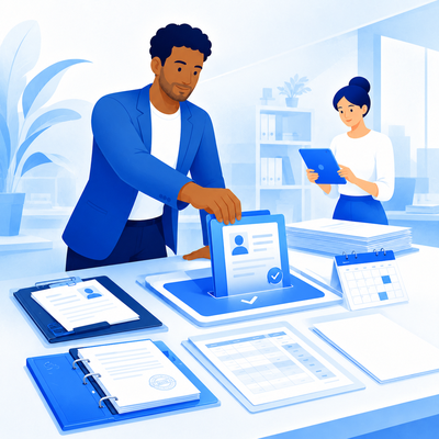 Employer staying in control with HR support in France